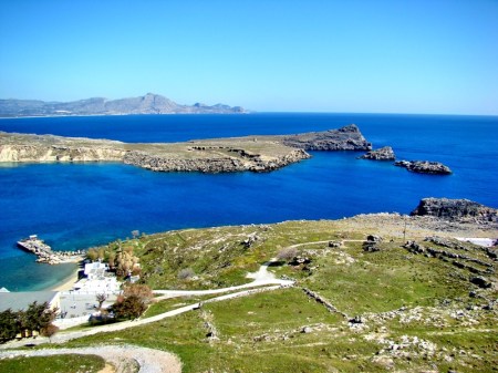 Rhodes_Lindos_Harbor_DSC09641. Photo ©Leon Mauldin.