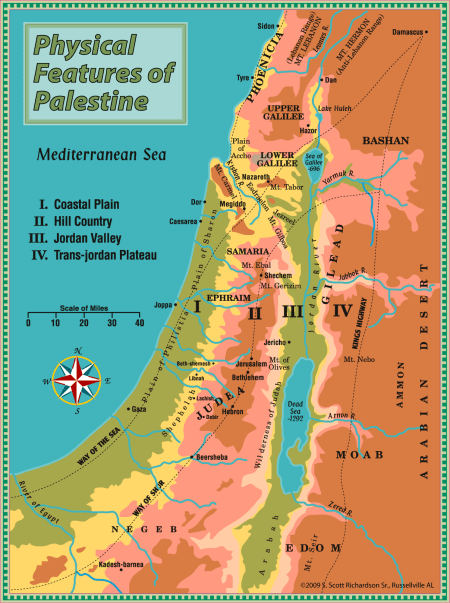 Features of the Land. Longitudinal Zones. Map by Scott Richardson.