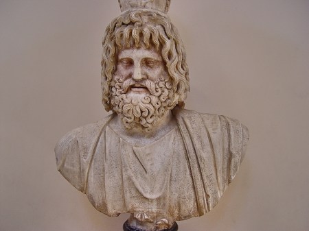Egyptian god Serapis. Alexandria Museum, Alexandria, Egypt. Photo by Leon Mauldin.