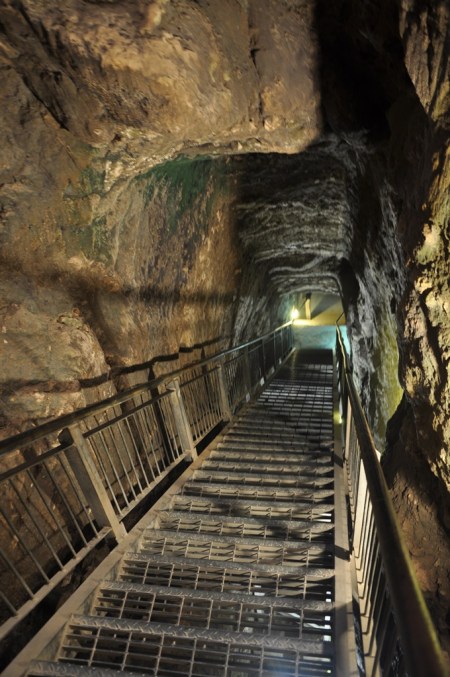 Ahab's water tunnel at Megiddo. Photo by Leon Mauldin.
