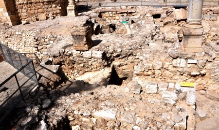Temple to the healing god  Asclepius at Pool of Bethesda. Photo by Leon Mauldin.