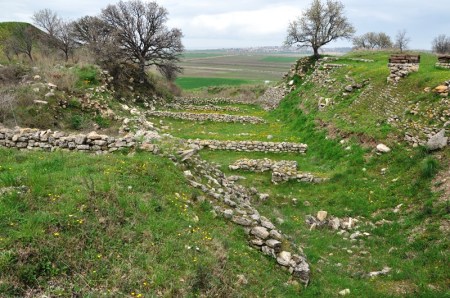 Schliemann's Trench at Troy. Photo by Leon Mauldin.