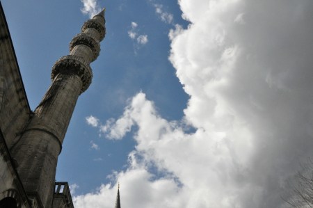 At Blue Mosque in Istanbul. Photo by Leon Mauldin.