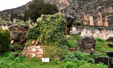 Temple of Cybele at center. In behind you can see ruins of temple of Apollo. Photo ©Leon Mauldin.