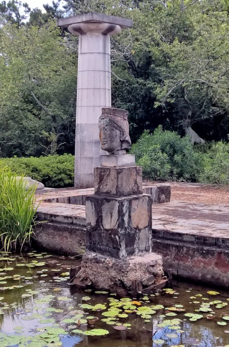 Bust of the Greek goddess Hera at temple site. Photo by Leon Mauldin.