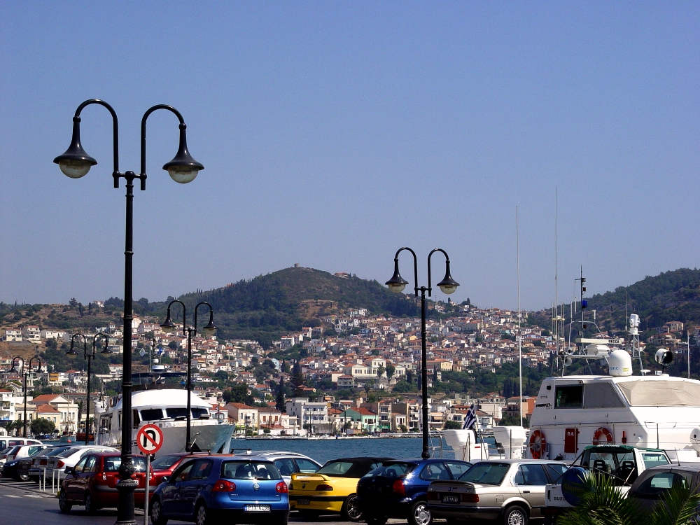 Samos, at modern harbor. Photo by Leon Mauldin.