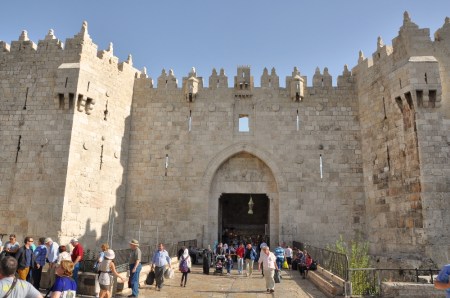 Damascus Gate Jerusalem. North entrance. Photo by Leon Mauldin.