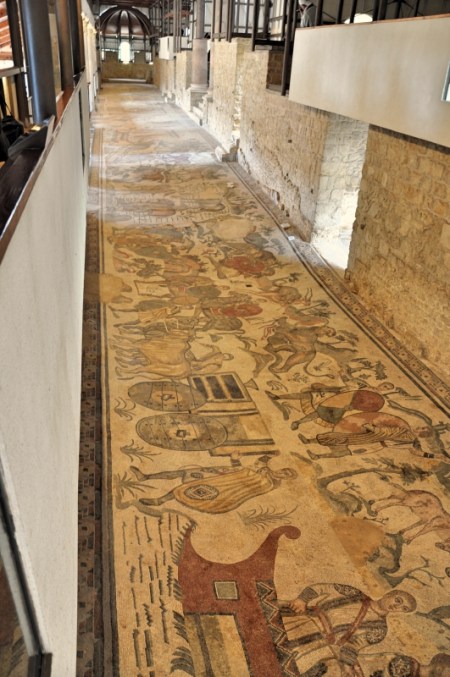 Mosaic Hunting Scene. Photo by Leon Mauldin.