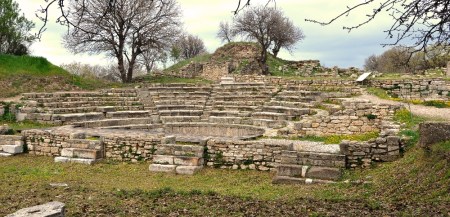 Roman Odeion at Troy, Turkey. Photo by Leon Mauldin.