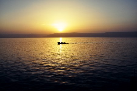 Sunrise at the Sea of Galilee. Photo ©Leon Mauldin.