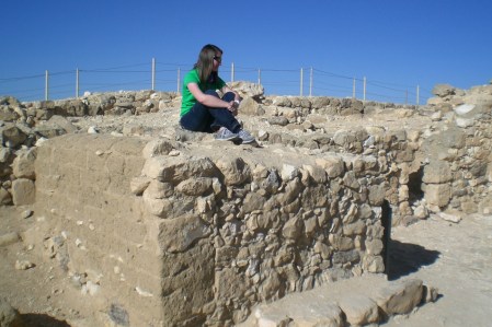 Altar at Israelite temple at Arad. Photo by Leon Mauldin.