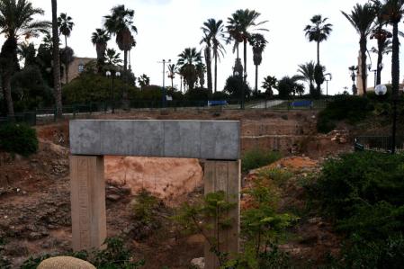 Newly Excavated gate at Joppa, Israel. Photo by Leon Mauldin..