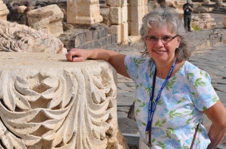 Lynn at Beth-shean. Photo ©Leon Mauldin.