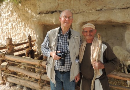 Shepherd at Nazareth Village. Photo by Mike Eison.