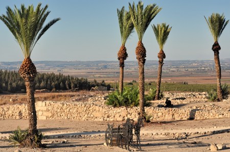 Solomon's Stables at Megiddo. Photo by Leon Mauldin.