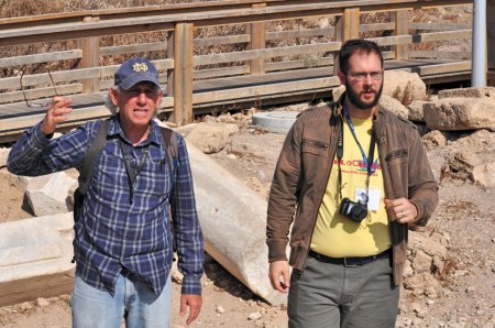 Our Israeli guide, Zack, and my son, Seth. Photo by Leon Mauldin.